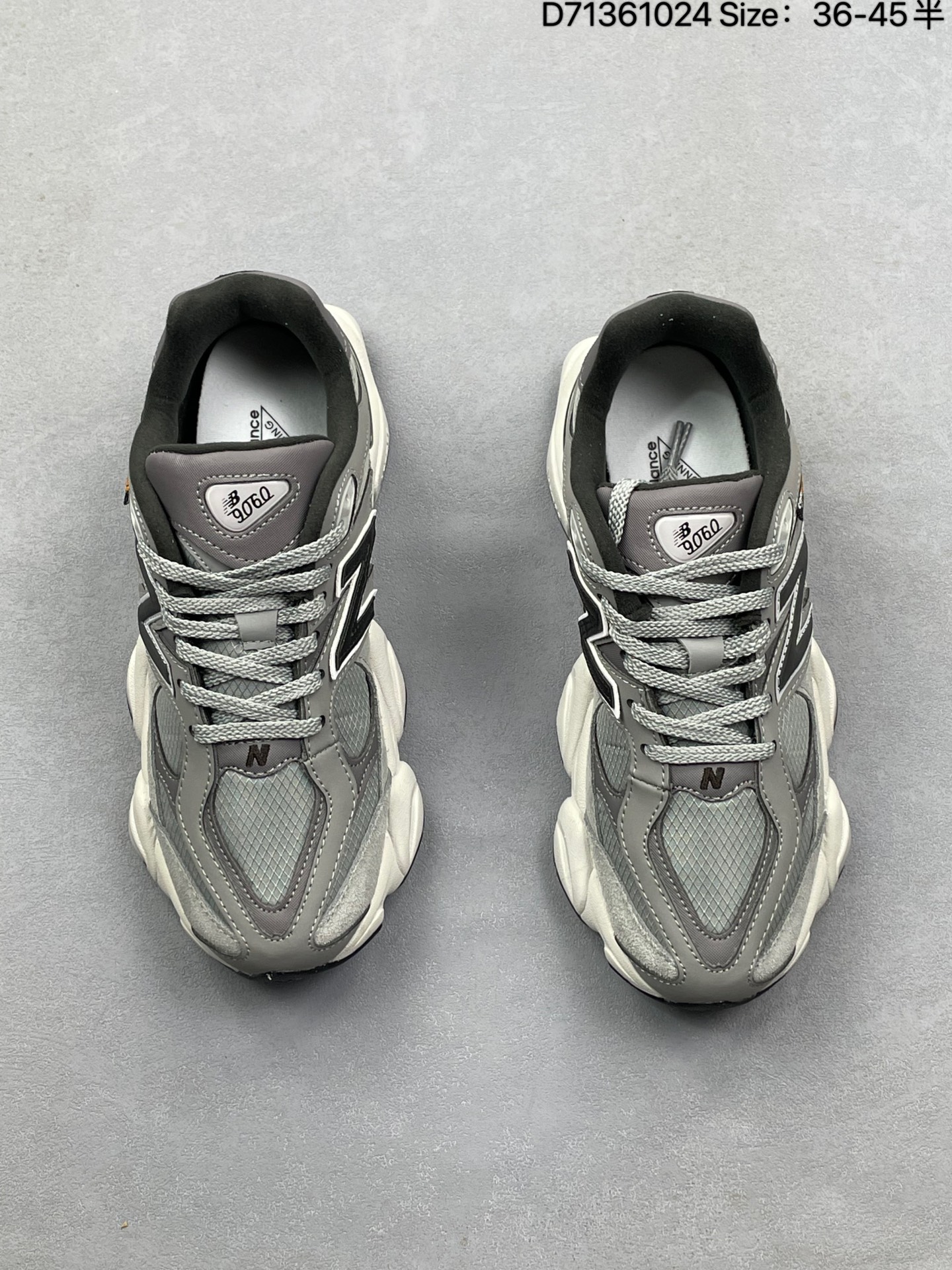 💰180
NB9060 联名款 复古休闲运动慢跑鞋 
鞋款灵感源自设计师本人对夏日的怀日回忆。鞋面大身由空间双格及磨砂鞋面拼接而生，夏日氛围拉满#采用大面积网眼以及麂皮材质覆盖鞋身，还原经典气质。搭载ABZORB避震科技，由泡沫聚酯制成，上脚可以有效减少由鞋底反弹对身体及双腿的冲击力
货号:U9060ZGB
Size:36 37 37.5 38 38.5 39.5 40.5 41.5 42 42.5 43 44 45 
ID:D71361024
