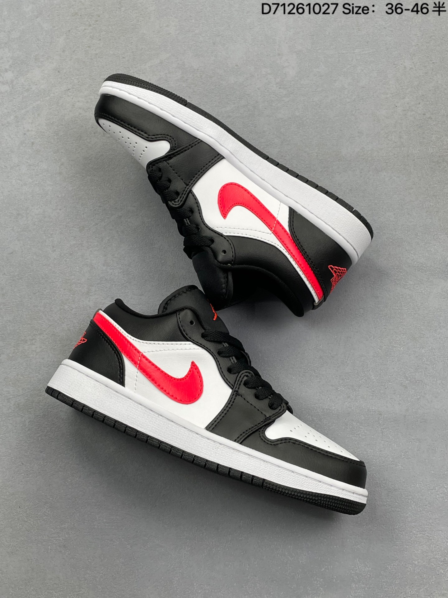 💰130
耐克 乔丹Air Jordan 1 Low AJ1 乔1 乔丹1代aj1 低帮复古文化休闲运动篮球鞋。该鞋款从 1985 年元年款汲取设计灵感,焕新演绎简约经典外观,让人感到熟悉的同时又颇具新意。缝线细节搭配后跟刺绣 Wings 标志,彰显 JORDAN 品牌与众不同的专属格调。皮革鞋面,塑就出众结构感与耐穿性。鞋底加入 Nike Air 缓震技术,造就轻盈缓震脚感,外底融入橡胶,铸就非凡抓地力,塑就日常佳选,后跟饰有 Wings 标志,鞋头打孔设计,泡绵中底。
货号:DC0774
类型:男女鞋
码数:36 36.5 37.5 38 38.5 39 40 40.5 41 42 42.5 43 44 45 46半
编码:D71261027