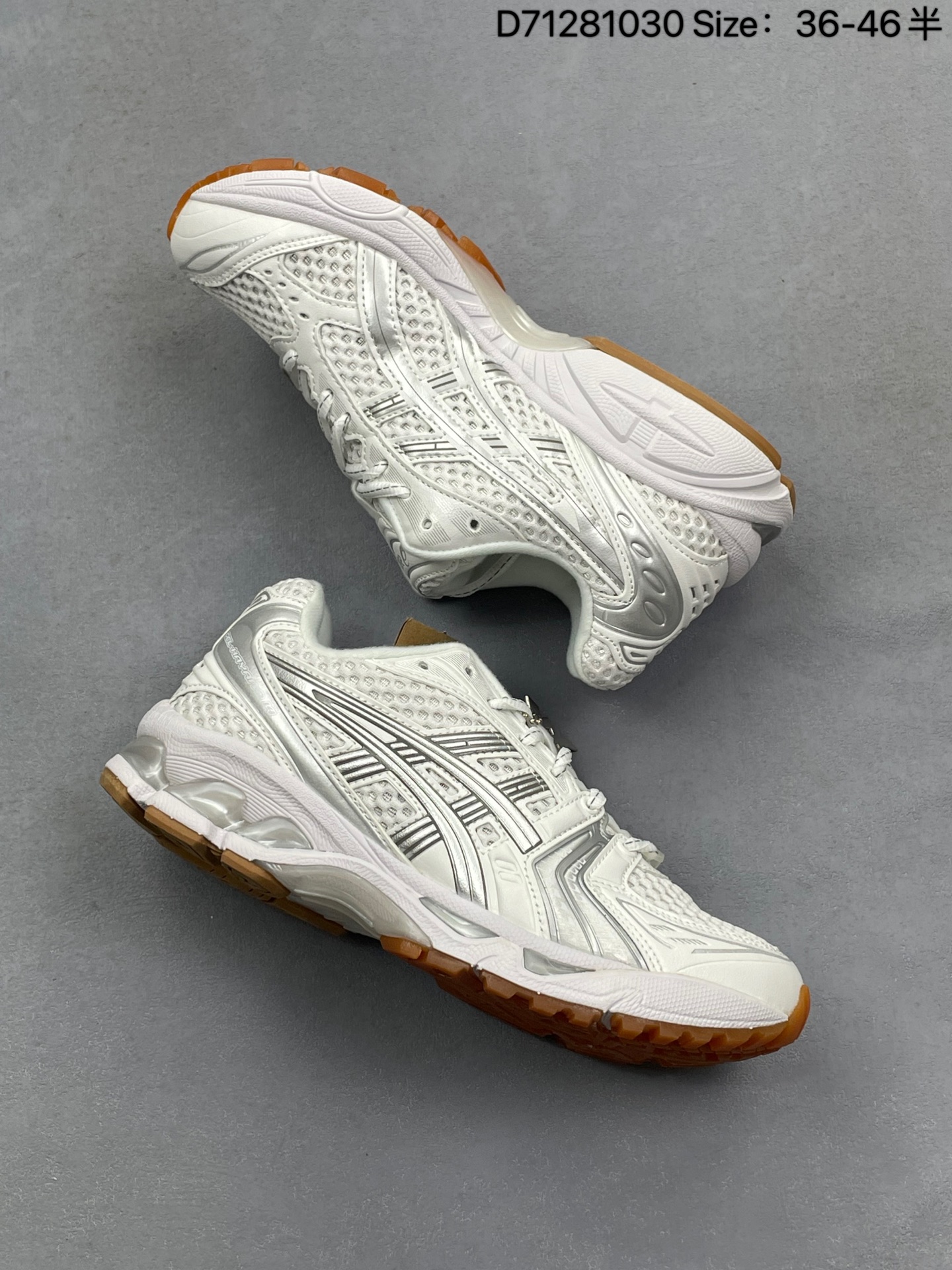 💰140
Asics Gel-Kayano 14
亚瑟士运动休闲透气专业跑鞋
采用工程弹性双层再生针织密度鞋面材质
后跟3D可视GEL缓震乳胶物料
升级FF BLAST PLUS全新缓震中底部位科技材质
外置高耐磨橡胶外底 稳步升级,跑出节奏
官方货号: 1203A727-100
尺码:36 37 37.5 38 39 39.5 40 40.5 41.5 42 42.5 43.5 44 45
编码D71281030