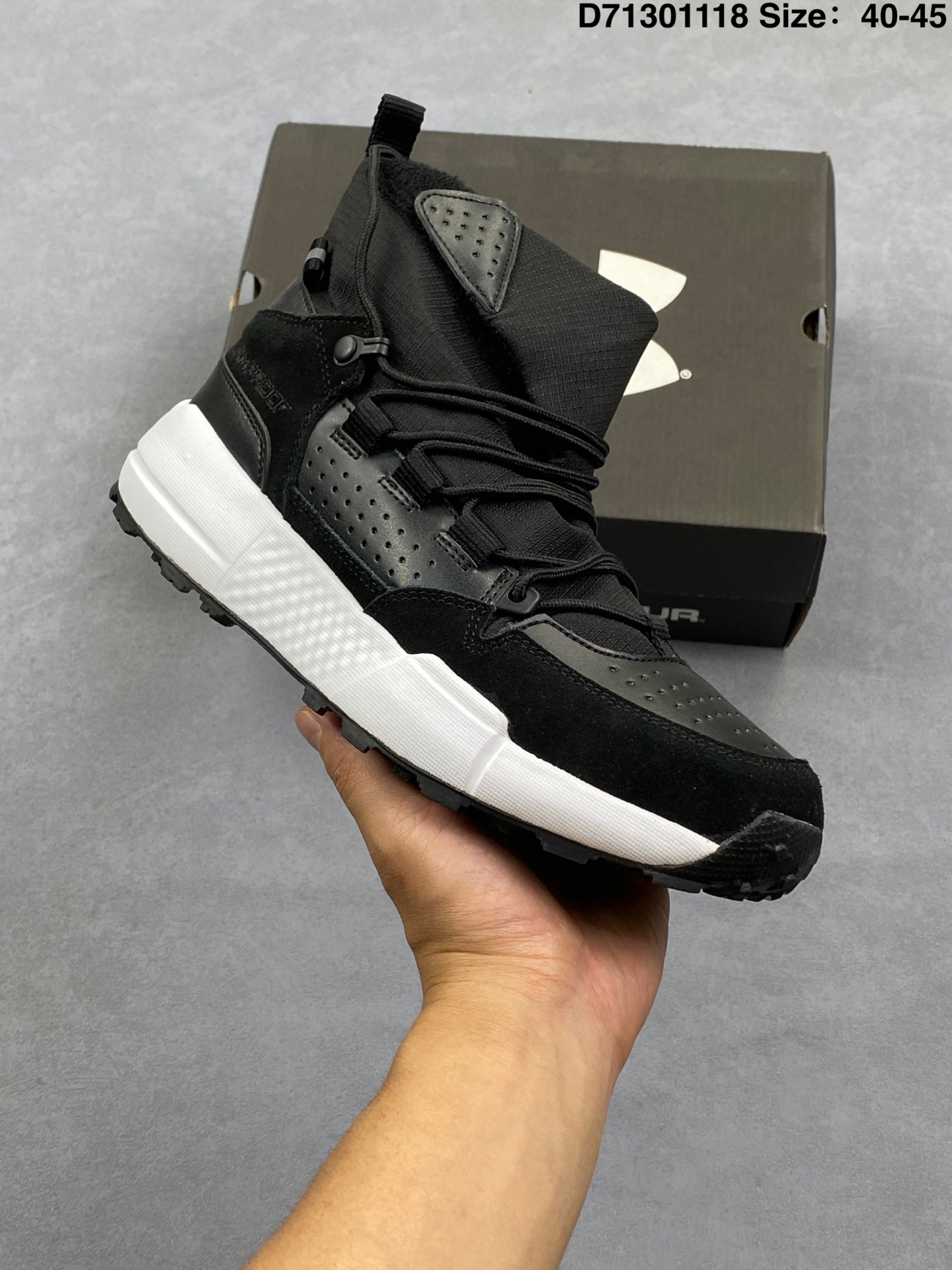 合集💰150
公司级:Under Armour UA Loadout Trek 安德玛 保暖防滑 户外越野防水功能鞋
鞋款利用机能 户外 复古元素将都市型格与户外机能无缝结合 既能自由穿梭于城市的钢筋水泥之间 也能轻松演绎山系潮流搭配 全粒面皮革结合模压鞋口 提升持久耐穿度 直至鞋头的鞋带设计 舒适灵活的调节
货号:3027681-200
尺码:40-45
ID:300030