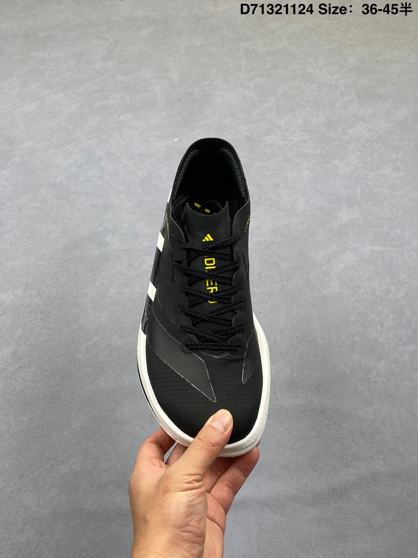 Adidas Adizero Adios 5马拉松飞线贾卡轻质透气休闲运动跑步鞋 采用双层透气网纱 Flywire动态飞线绑缚鞋面材质 内置Zoom小气垫装置 货号:JR1094 编码:D71321124