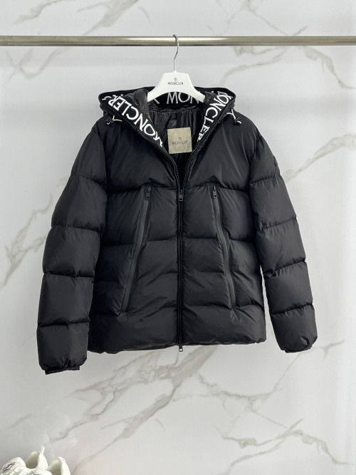 Moncler Hooded Down Puffer Jacket with Embroidered Logo Trim - Unisex 1 Moncler Hooded Down Puffer Jacket with Embroidered Logo Trim - Unisex