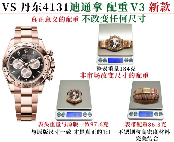 VS 4131 Daytona Weighted V3 - Stainless Steel & High-Density Watch 1 VS 4131 Daytona Weighted V3 – Stainless Steel & High-Density Watch