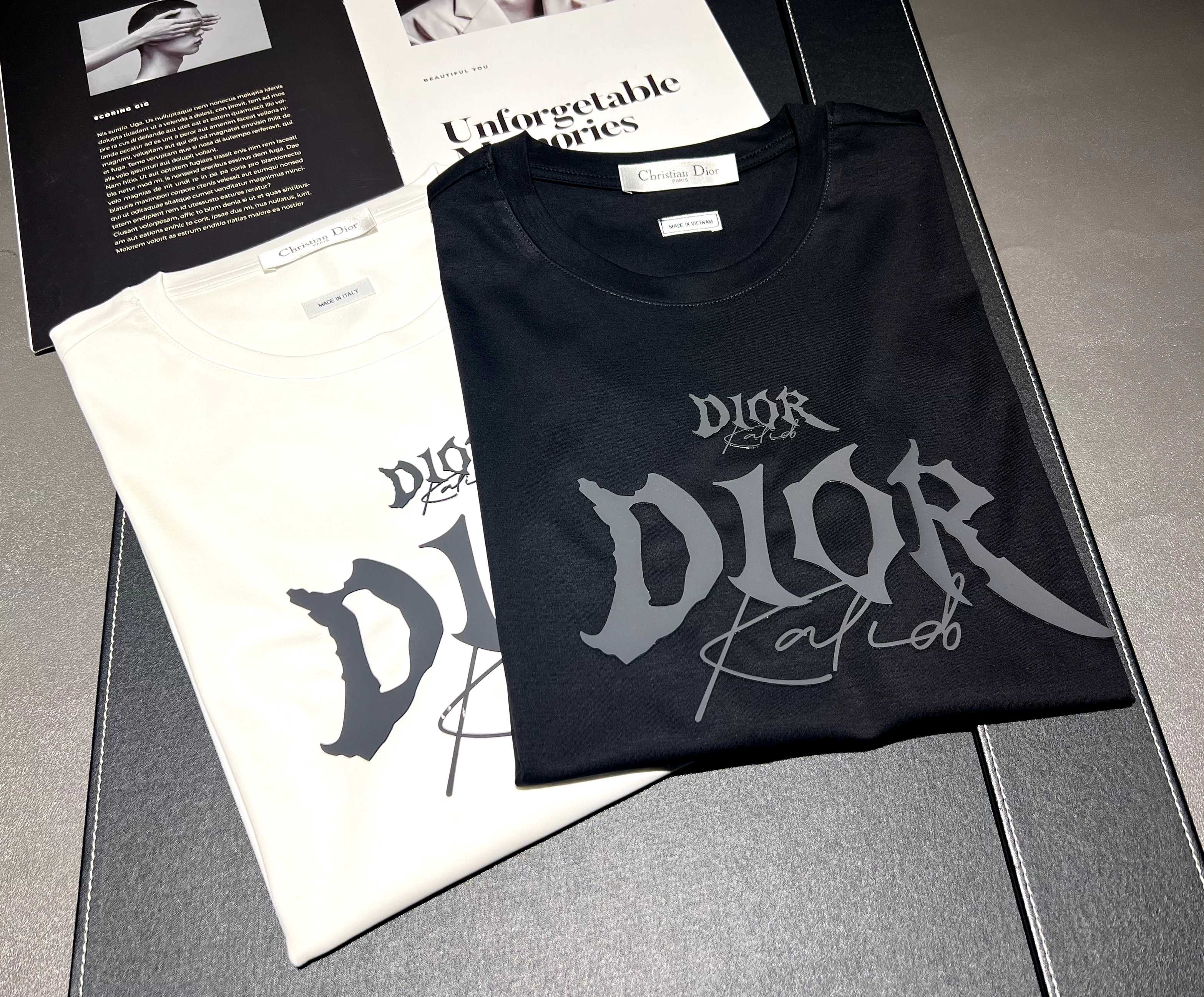 2026 nuevo logotipo de manga corta de algodón mercerizado de 200 g de primavera y verano: Dior Proceso: silicona Color:…