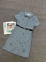 New Designer Replica
 Louis Vuitton Clothing Dresses Printing Summer Collection