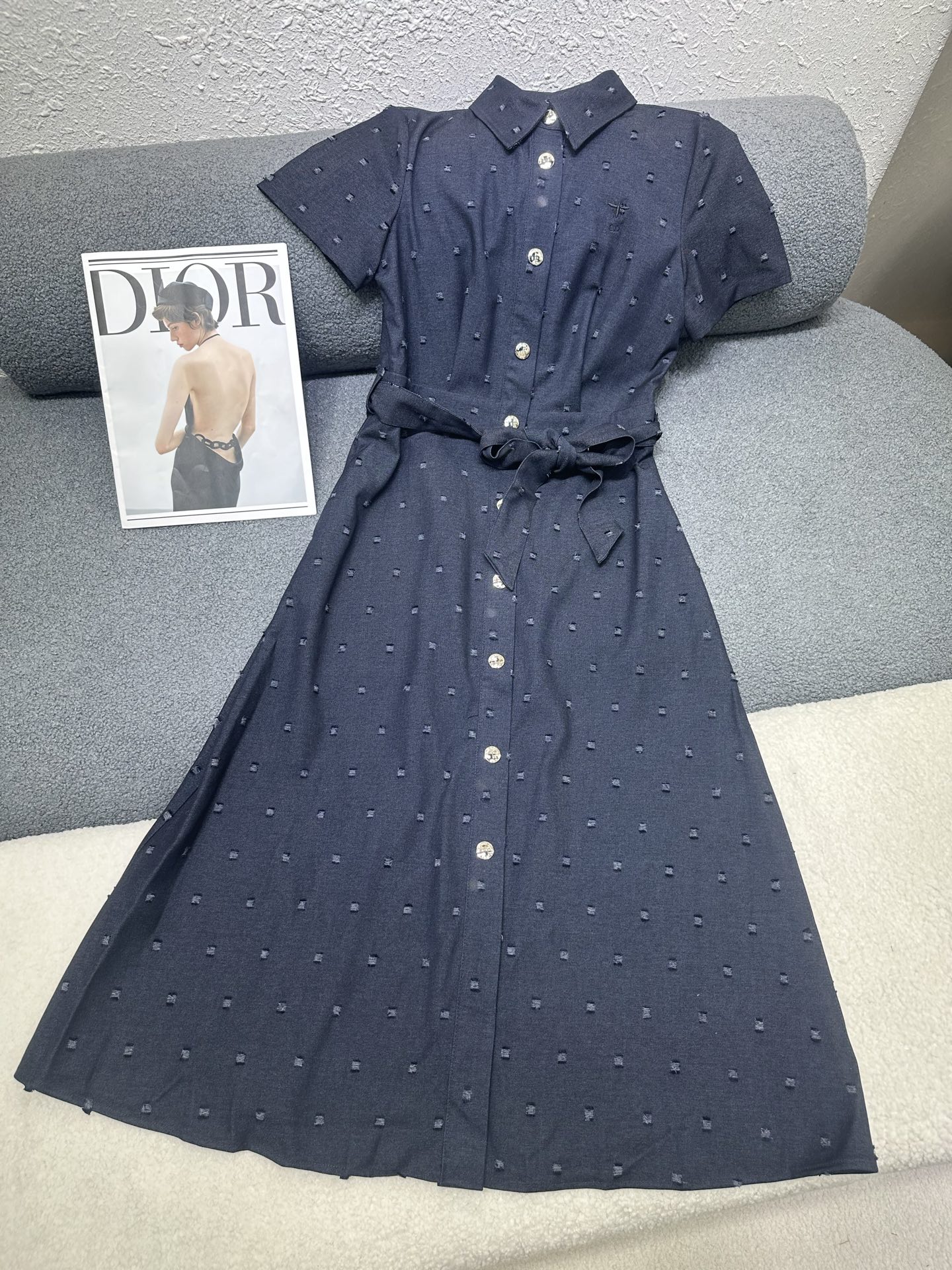 NO:790769,Dior*/26SS new denim dress/letter embroidery decoration/exquisite workmanship/slimming upper body effect/elegant temperament/single color three codes SML P,,dior,skirts,19860909Dior*/26SS新款牛仔连衣裙/字母刺绣装饰/做工精致/上身效果显瘦/气质高雅/单色三码SML P,,dior,skirts,,Women's clothing