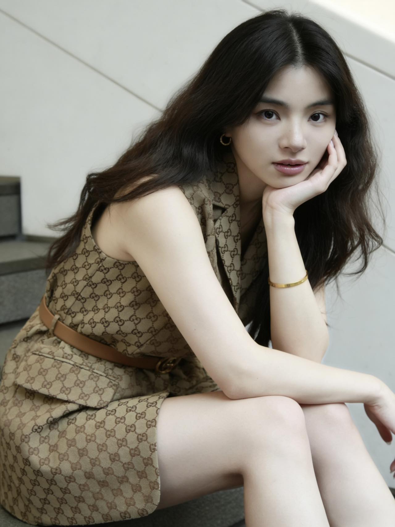 NO:760908,Model upper body picture,,19860909模特上身图,,,Women's clothing