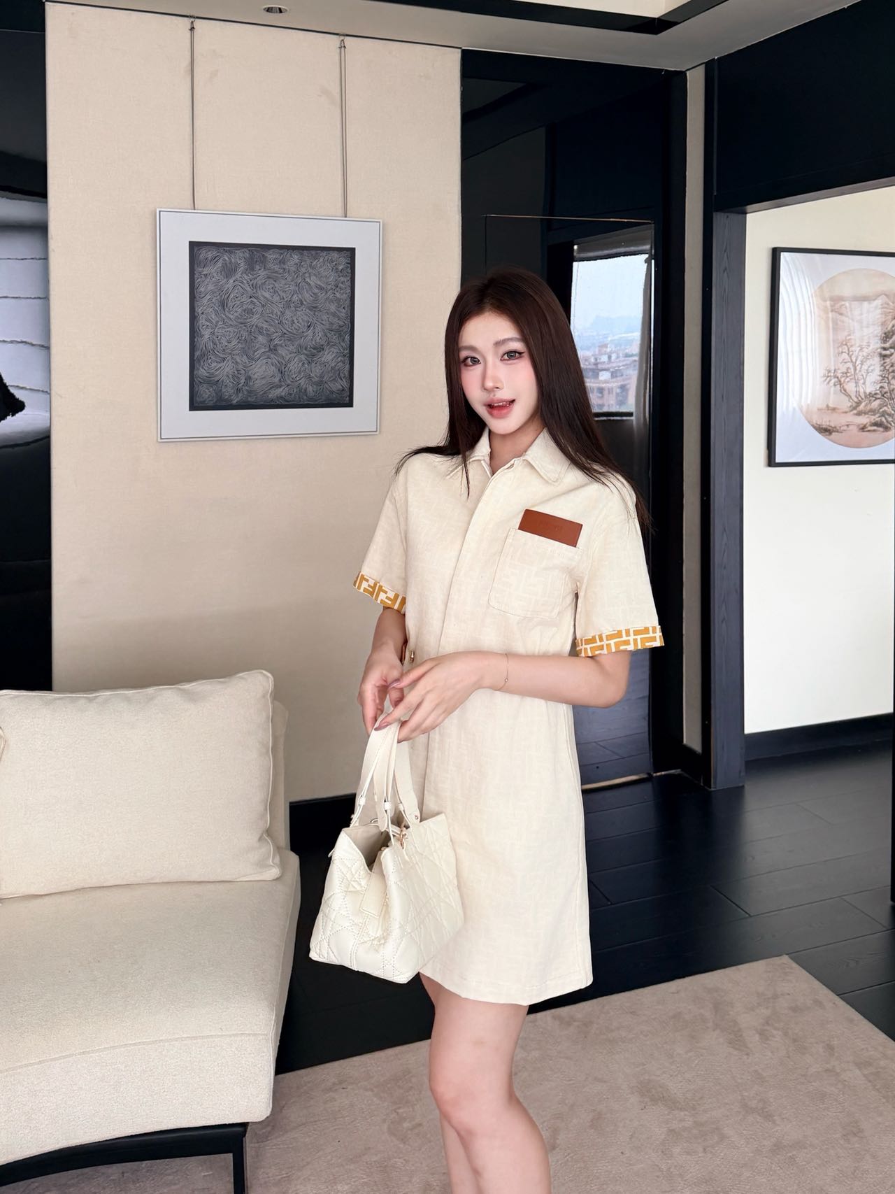 NO:840864,Model upper body picture,,19860909模特上身图,,,Women's clothing