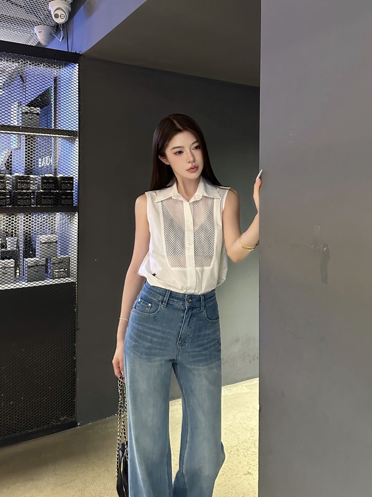 NO:911170,Model upper body picture,,19860909模特上身图,,,Women's clothing