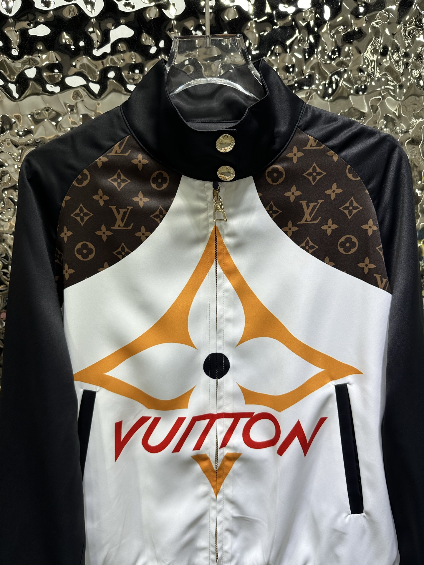 Louis Vuitton Color Block Logo Jacket Pants Set