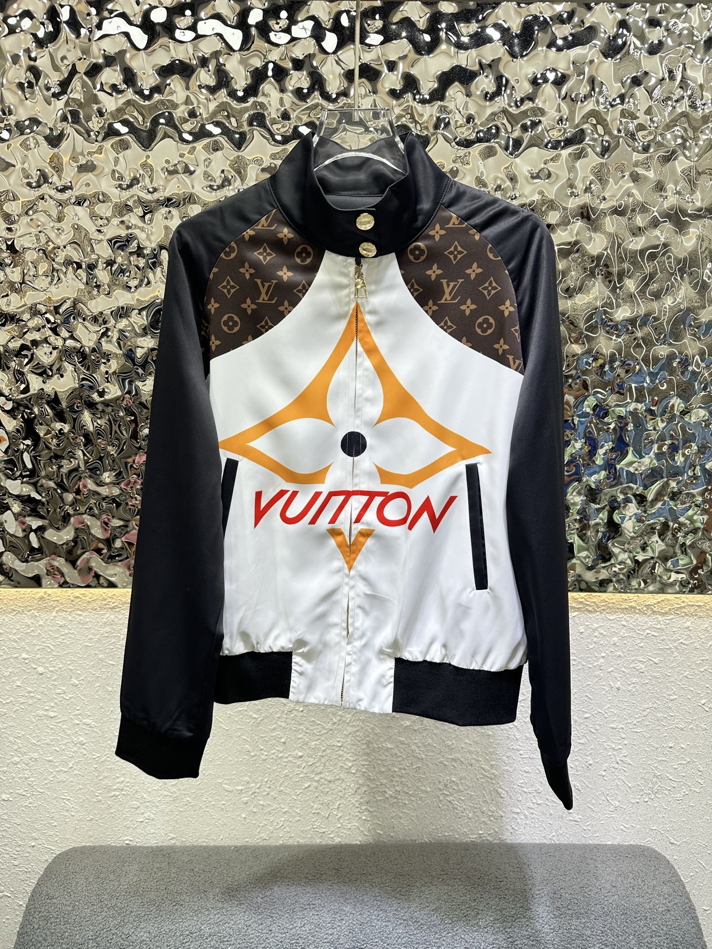 Louis Vuitton Color Block Logo Jacket Pants Set