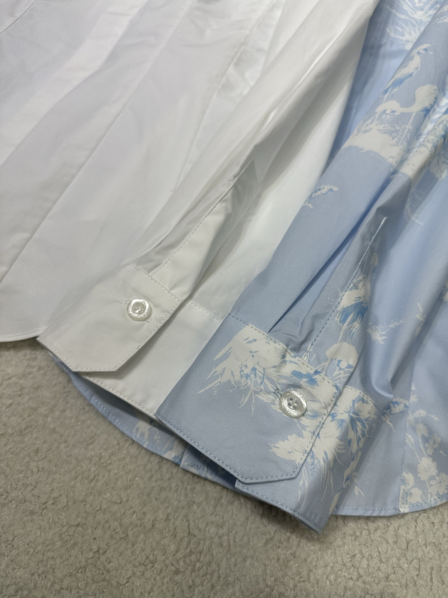 dior embroidered fitted poplin shirt