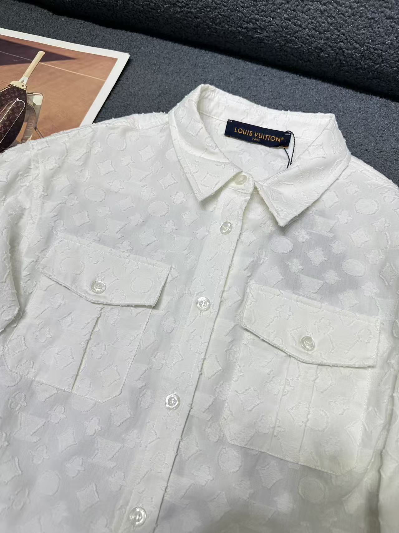 louis vuitton monogram long sleeved shirt