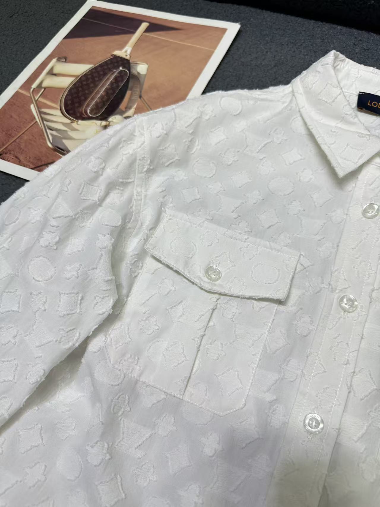 louis vuitton monogram long sleeved shirt