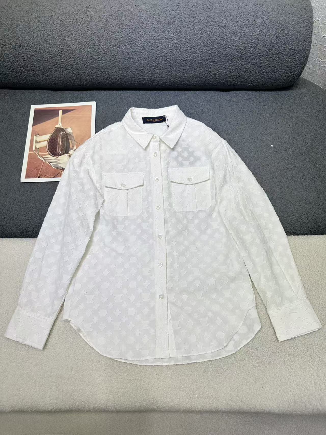 louis vuitton monogram long sleeved shirt