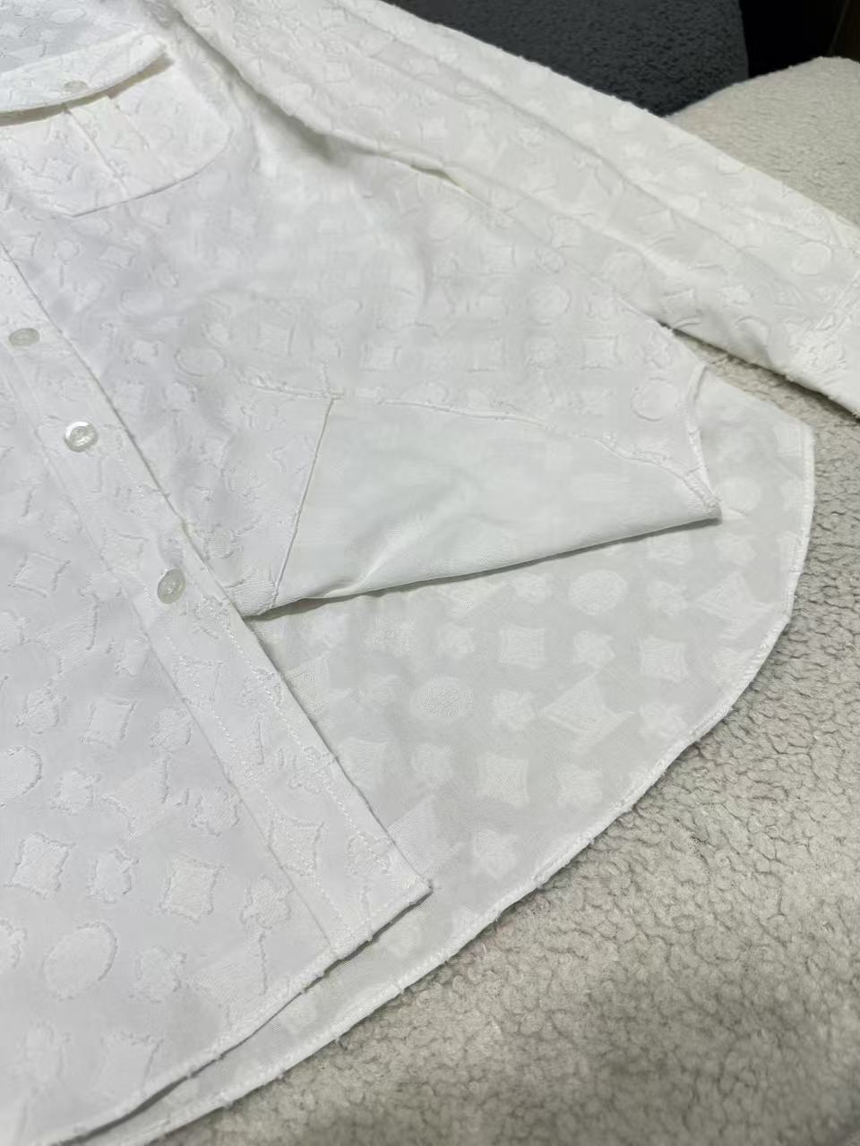 louis vuitton monogram long sleeved shirt