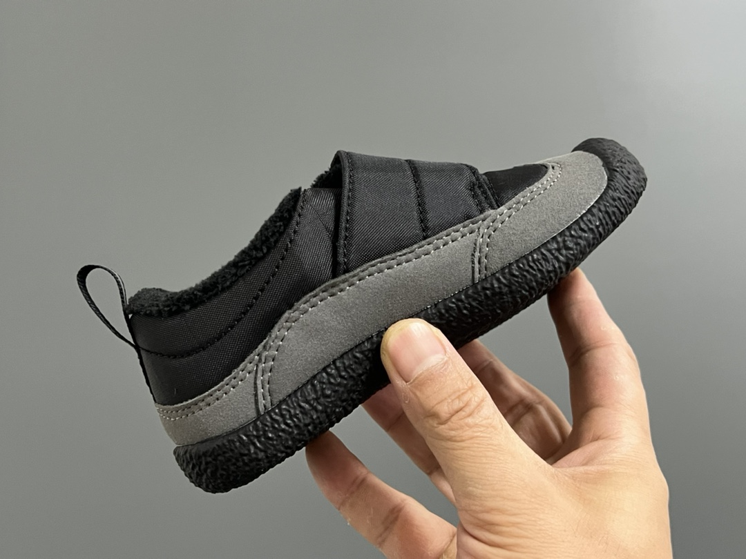 图片[6]-加绒KEEN低帮儿童魔术贴棉鞋 尺码：26-37码 户外大佬出棉鞋啦👏🏻 优质的皮料拼接，高级满满🈵️ 魔术贴设计，穿脱方便✌🏻 原装橡胶耐磨防滑大底，满足各种地形👍🏻 内里采用米粒绒，保暖又舒适☁️-选品中心