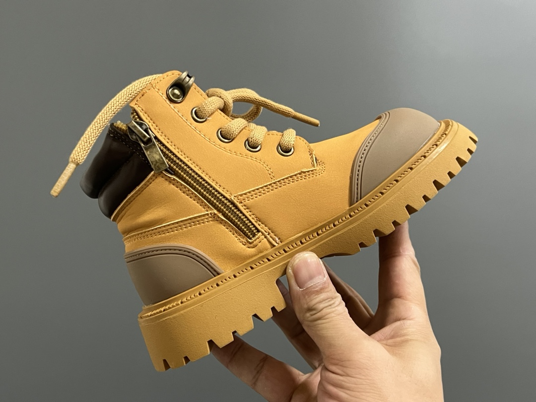 图片[6]-天伯伦高帮拉链款儿童工装靴26-37码 经典踢不烂系列🆕防水防风效果超赞👍🏻 拉链式设计，穿脱更加方便✌🏻橡胶耐磨防滑大底，脚感不言而喻☁️-选品中心