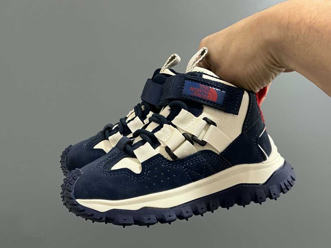 图片[2]-加绒北家中帮魔术贴儿童户外鞋 尺码：27-37码 经典户外大牌🧗 橡胶耐磨防滑大底，脚感超赞👍🏻 中帮款式，保护稚嫩脚踝✌🏻 加绒贴心呵护，暖暖过冬❄️-选品中心