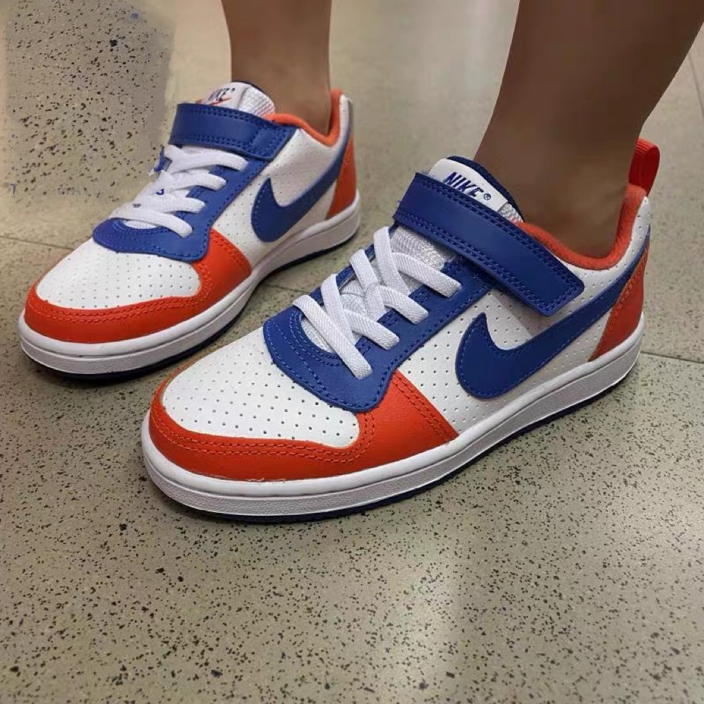 图片[8]-NK 新款低帮魔术贴儿童球鞋 尺码：24-35码 COURT 经典款式设计，时髦又百搭🆒 优质头层皮料拼接，质感满满💯 耐磨防滑大底，脚感超赞👍🏻-选品中心