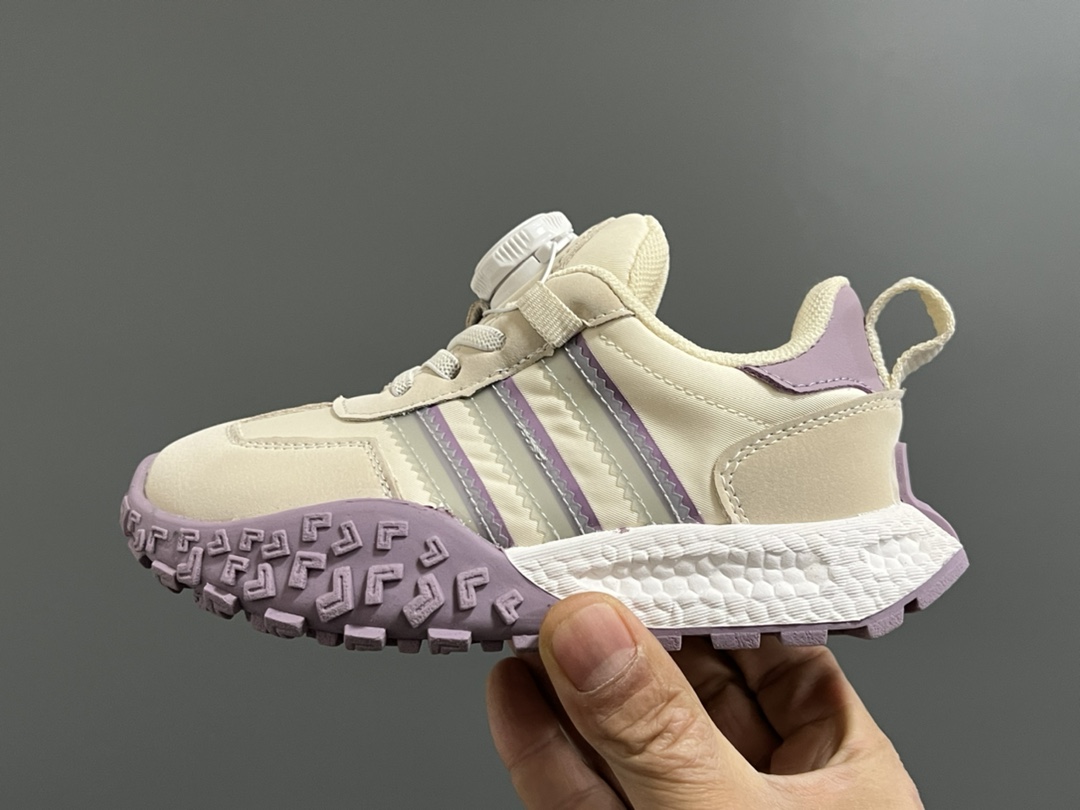 图片[4]-阿迪扣儿童老爹运动鞋 尺码：26-37码 经典三条纹锁扣❤️ 老爹款式设计，百搭又时髦🆒 优质面料拼接，质感满满💯 耐磨防滑轮胎底，脚感超赞👍🏻-选品中心