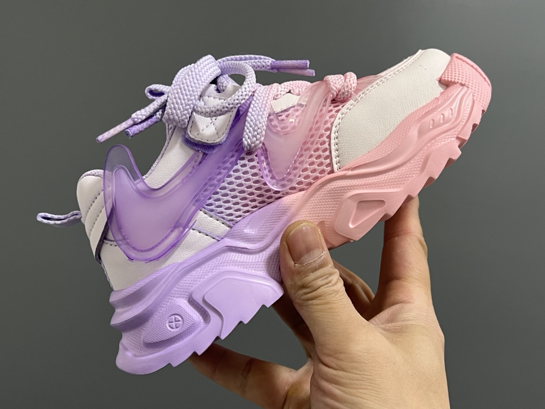 图片[6]-耐克 新款水洗马卡龙魔术贴儿童老爹鞋 尺码：26-37码 超治愈的马卡龙色系马🍬 魔术贴设计，穿脱方便✅ 耐磨防滑大底，老爹款超百搭❤️-选品中心