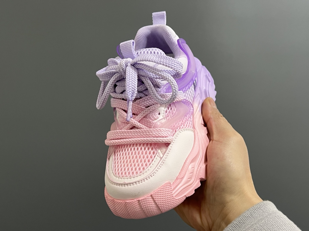 图片[3]-耐克 新款水洗马卡龙魔术贴儿童老爹鞋 尺码：26-37码 超治愈的马卡龙色系马🍬 魔术贴设计，穿脱方便✅ 耐磨防滑大底，老爹款超百搭❤️-选品中心