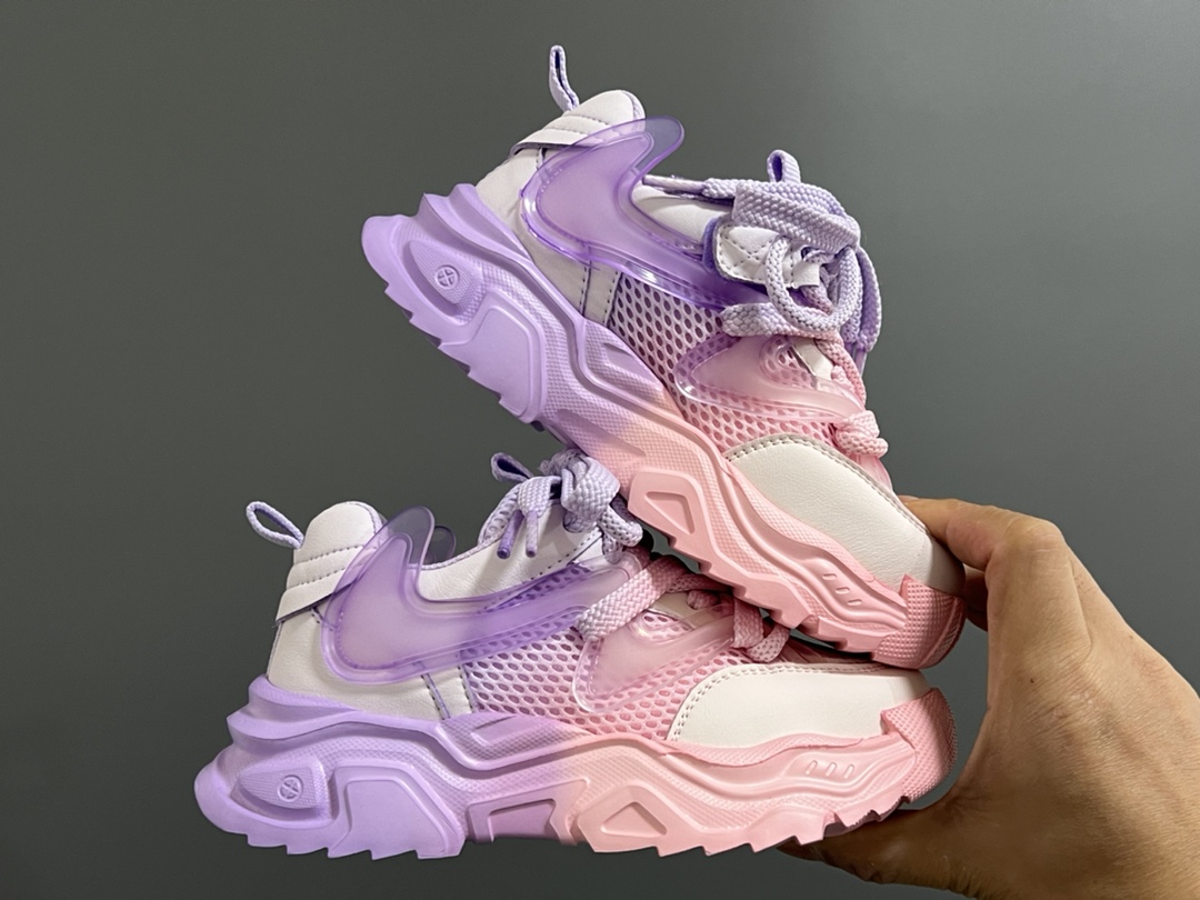图片[9]-耐克 新款水洗马卡龙魔术贴儿童老爹鞋 尺码：26-37码 超治愈的马卡龙色系马🍬 魔术贴设计，穿脱方便✅ 耐磨防滑大底，老爹款超百搭❤️-选品中心