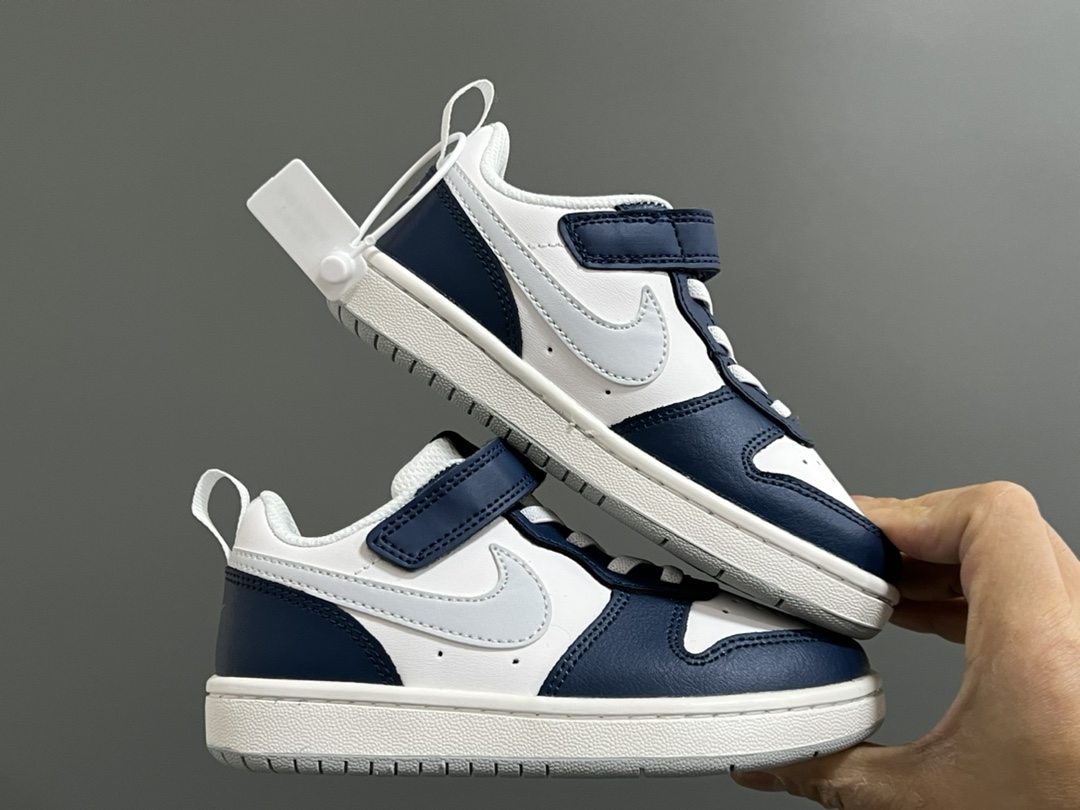 图片[9]-NK 空一号工装低帮魔术贴儿童板鞋小白鞋 尺码：24-37.5码 经典百搭板鞋小白鞋，学生时代必备❤️ 低帮魔术贴设计，穿脱方便✔️ 橡胶大底，耐磨防滑👍🏻-选品中心