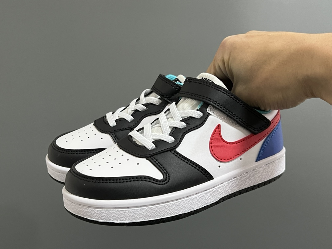 图片[2]-NK 空一号工装低帮魔术贴儿童板鞋小白鞋 尺码：22-37.5码 经典百搭板鞋小白鞋，学生时代必备❤️ 低帮魔术贴设计，穿脱方便✔️ 橡胶大底，耐磨防滑👍🏻-选品中心