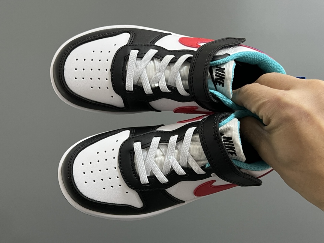 NK 空一号工装低帮魔术贴儿童板鞋小白鞋 尺码：22-37.5码 经典百搭板鞋小白鞋，学生时代必备❤️ 低帮魔术贴设计，穿脱方便✔️ 橡胶大底，耐磨防滑👍🏻-选品中心