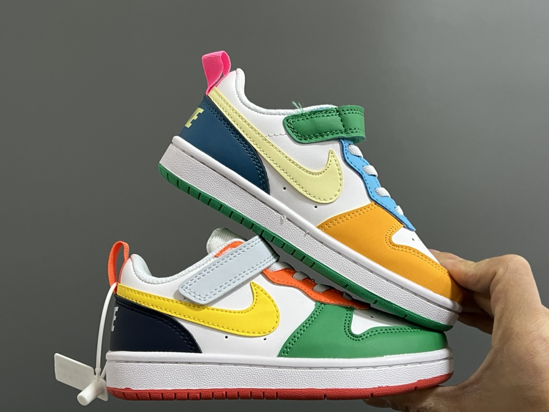 图片[9]-NK 空一号工装低帮魔术贴儿童板鞋小白鞋 尺码：22-37.5码 经典百搭板鞋小白鞋，学生时代必备❤️ 低帮魔术贴设计，穿脱方便✔️ 橡胶大底，耐磨防滑👍🏻-选品中心