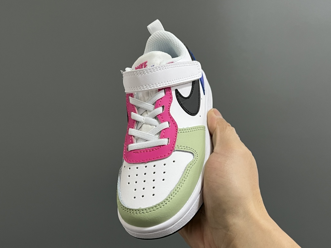 图片[3]-NK 空一号工装低帮魔术贴儿童板鞋小白鞋 尺码：22-37码 经典百搭板鞋小白鞋，学生时代必备❤️ 低帮魔术贴设计，穿脱方便✔️ 橡胶大底，耐磨防滑👍🏻-选品中心