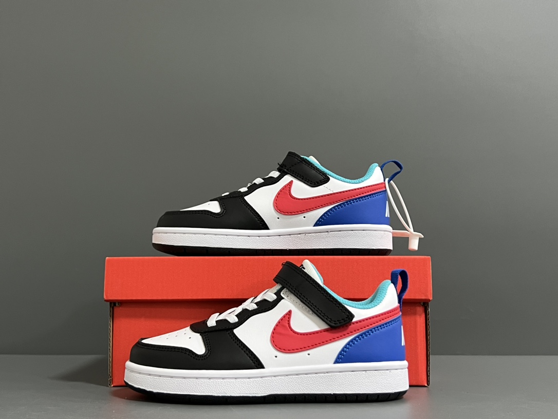 图片[3]-新配色 NK 空一号工装低帮魔术贴儿童板鞋小白鞋 尺码：22-37码 经典百搭板鞋小白鞋，学生时代必备❤️ 低帮魔术贴设计，穿脱方便✔️ 橡胶大底，耐磨防滑👍🏻-选品中心