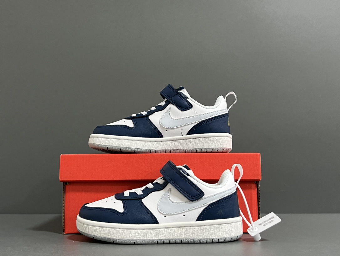 图片[4]-新配色 NK 空一号工装低帮魔术贴儿童板鞋小白鞋 尺码：22-37码 经典百搭板鞋小白鞋，学生时代必备❤️ 低帮魔术贴设计，穿脱方便✔️ 橡胶大底，耐磨防滑👍🏻-选品中心