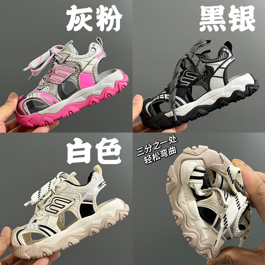 图片[8]-巴家新款10XL魔术贴儿童凉鞋 尺码：26-37码 超火的巴黎世家10XL系列🔥 镂空网面凉鞋推荐❤️ 夏天🌴又时髦又透气☁️ 魔术贴设计，穿脱方便✌🏻-选品中心