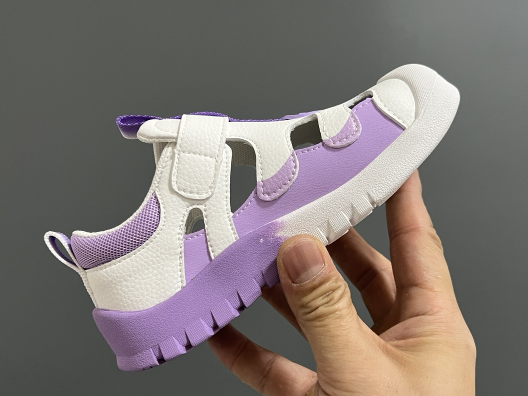 图片[6]-福利 A家新款皮面镂空魔术贴儿童凉鞋 尺码：26-35码 优质皮料拼接✔️ 镂空设计，透气舒适☁️ 魔术贴设计，穿脱方便✌🏻 耐磨防滑大底，脚感超赞👍🏻-选品中心