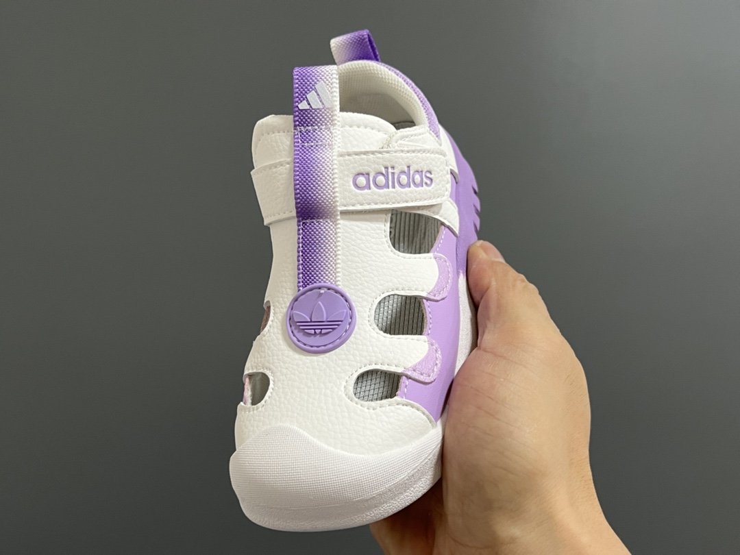 图片[3]-福利 A家新款皮面镂空魔术贴儿童凉鞋 尺码：26-35码 优质皮料拼接✔️ 镂空设计，透气舒适☁️ 魔术贴设计，穿脱方便✌🏻 耐磨防滑大底，脚感超赞👍🏻-选品中心