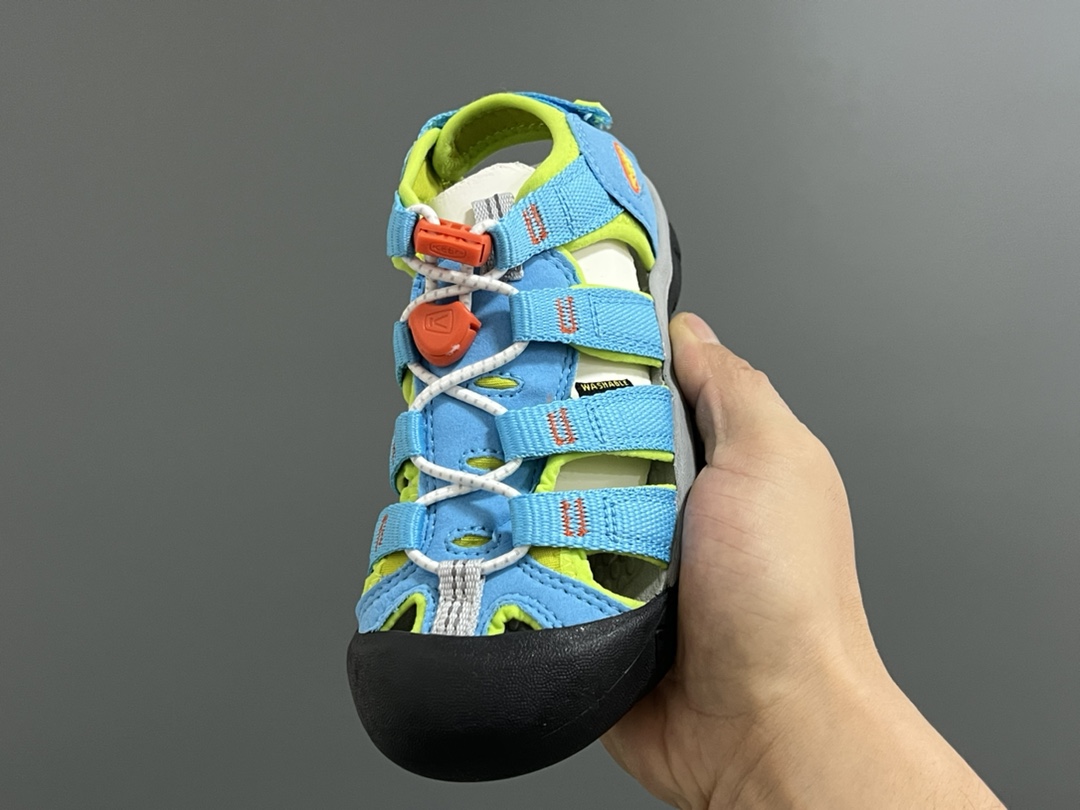 图片[3]-海外版 Keen 科恩溯溪后跟魔术贴儿童凉鞋 尺码：26-37码 海外代购版👍🏻 这鞋型太好看啦😍丑萌丑萌感✨ 松紧带设计，后跟魔术贴，方便调节✔️ 溯溪两穿橡胶耐磨大底，抓地力超强✌🏻 今年必备单品🛒-选品中心