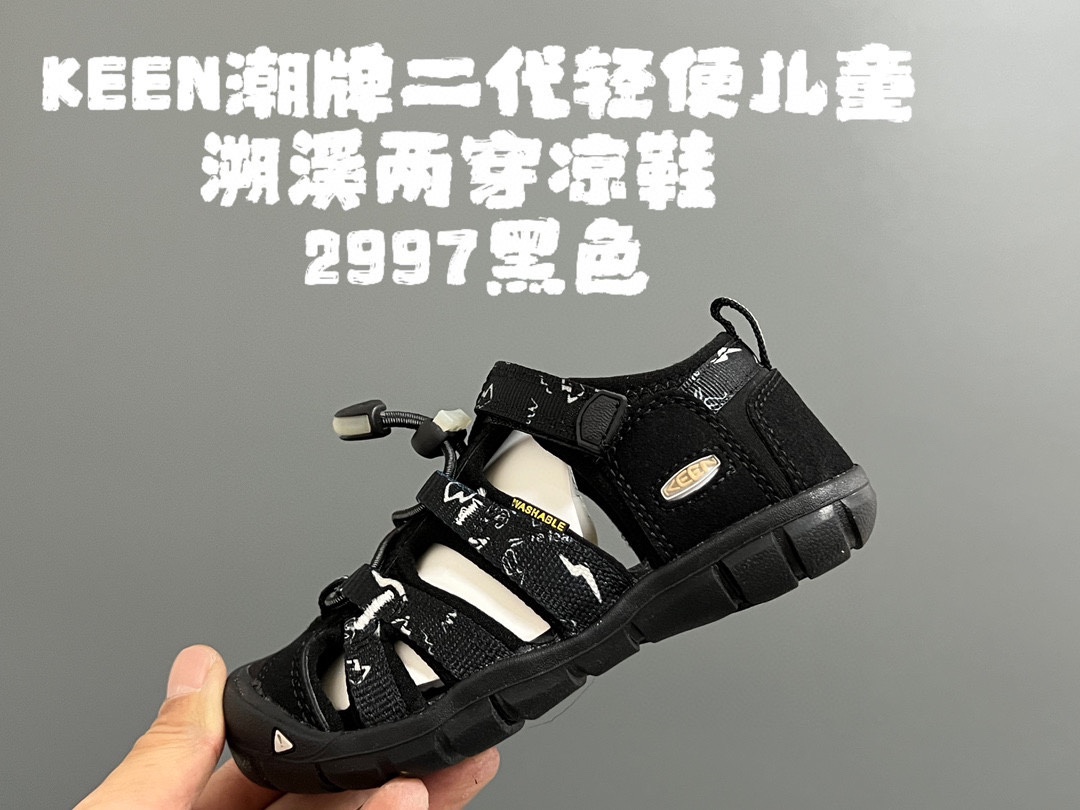 图片[9]-KEEN潮牌二代轻便儿童溯溪两穿凉鞋 尺码：24-37码 潮牌KEEN升级二代轻便凉鞋🆕 超轻超软超好穿✌🏻 溯溪款两穿超便捷✔️ 魔术贴设计，穿脱超方便👍🏻-选品中心