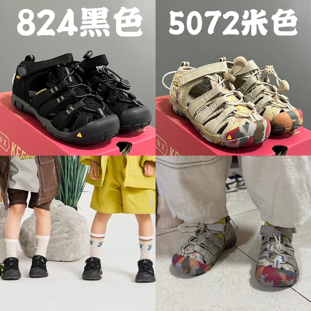 图片[4]-新色出货 尺码表在这👇🏻KEEN潮牌二代轻便儿童溯溪两穿凉鞋 尺码：24-37码 内长为适合脚长，脚多长选多长 例：脚长17左右选择27码比较合适 多花一分钟量好脚长，🉑节约来回换码的时间和运费哦😘-选品中心