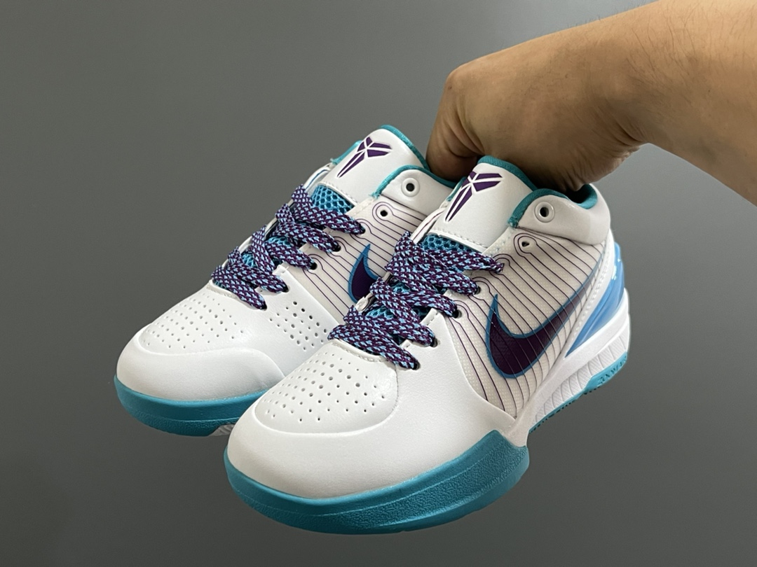 图片[2]-NK 科比4 大童儿童篮球鞋 尺码：30-41码 科比4代新款🆕 大童码数满足青少年需求✌🏻 橡胶耐磨防滑大底，脚感超赞👍🏻 优质皮料拼接，质感满分💯-选品中心