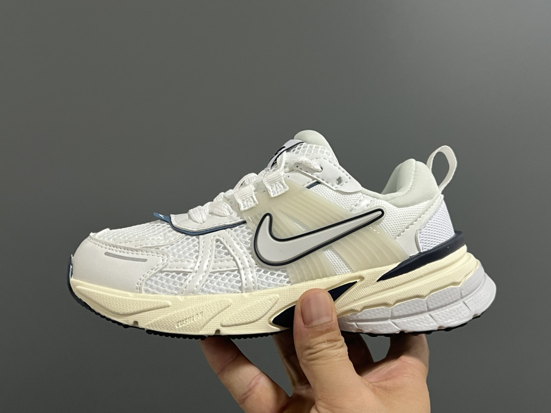 图片[4]-新工厂 NK V2K鞋带扣儿童老爹鞋26-35码 经典V2K老爹款式🆕 优质皮料拼接，质感满满‼️ 橡胶耐磨防滑大底，脚感超赞👍🏻 鞋带扣设计，穿脱超方便✌🏻-选品中心