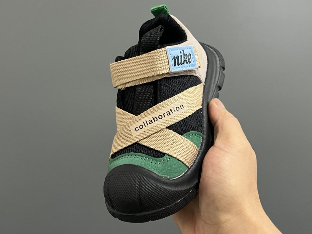 图片[3]-价格调整 NK新款交叉魔术贴儿童运动鞋 尺码：27-37码 包头款式设计，保护稚嫩脚丫🦶 交叉魔术贴设计，穿脱方便✌🏻 耐磨防滑大底，脚感超赞👍🏻-选品中心