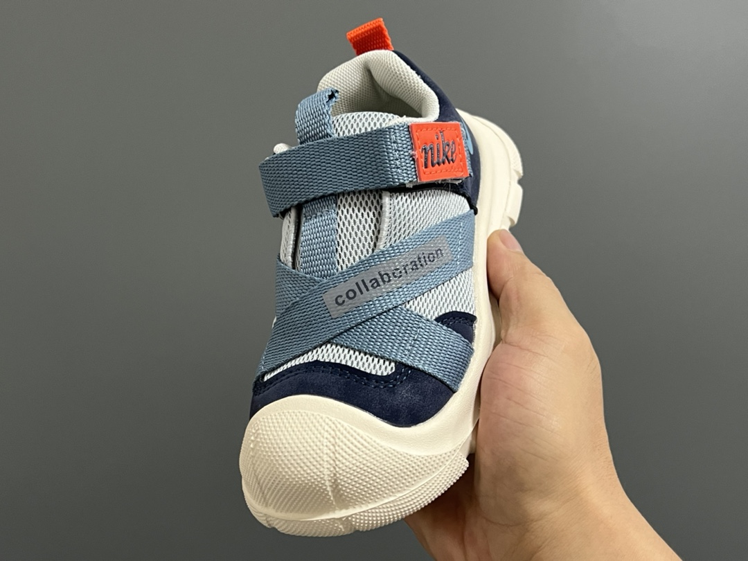 图片[3]-价格调整 NK新款交叉魔术贴儿童运动鞋 尺码：27-37码 包头款式设计，保护稚嫩脚丫🦶 交叉魔术贴设计，穿脱方便✌🏻 耐磨防滑大底，脚感超赞👍🏻-选品中心