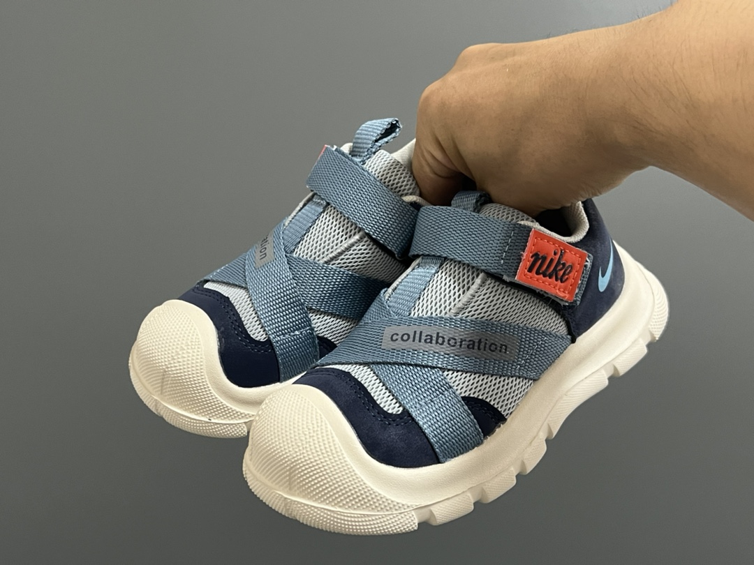 图片[2]-价格调整 NK新款交叉魔术贴儿童运动鞋 尺码：27-37码 包头款式设计，保护稚嫩脚丫🦶 交叉魔术贴设计，穿脱方便✌🏻 耐磨防滑大底，脚感超赞👍🏻-选品中心