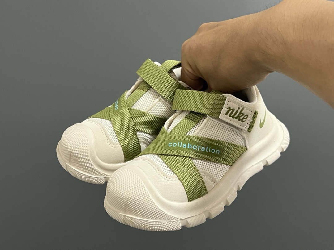 图片[2]-价格调整 NK新款交叉魔术贴儿童运动鞋 尺码：27-37码 包头款式设计，保护稚嫩脚丫🦶 交叉魔术贴设计，穿脱方便✌🏻 耐磨防滑大底，脚感超赞👍🏻-选品中心