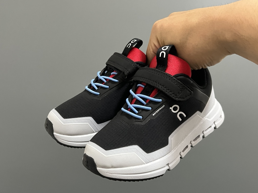 图片[2]-高品质 昂跑秋冬魔术贴松紧带儿童舒适缓震运动鞋 尺码：26-37.5码 来自瑞士🇨🇭的小众品牌🆕 超轻跑鞋款式，透气舒适☁️ 独特的Cloudtec鞋底科技，满足日常生活👍🏻 魔术贴➕松紧带设计，穿脱方便✔️-选品中心