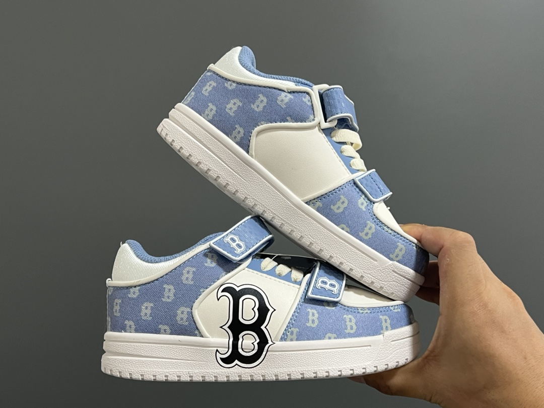 图片[9]-ML家新款时髦复古儿童魔术贴运动鞋 尺码：26-37.5 超级有学生感的MLB系列[嘿哈] 优质皮料，质感满满💯 魔术贴➕松紧带设计，穿脱超方便✌🏻 耐磨防滑大底，脚感超赞👍🏻-选品中心