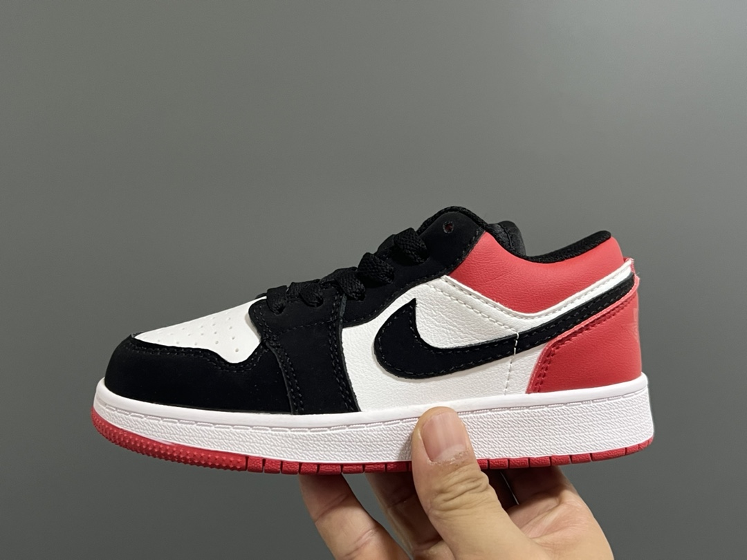 图片[4]-福利款乔一低帮鞋带扣儿童运动鞋 尺码：22-37码 经典乔一低帮🆕 百搭又时髦🆒 附赠鞋带扣，穿脱方便✌🏻 优质皮料拼接，质感满满💯-选品中心